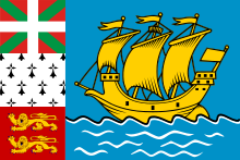 Le drapeau de Saint-Pierre-et-Miquelon