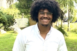 Karl-Olivier Larcher, heureux étudiant martiniquais en 4e année de génie mécanique au Canada