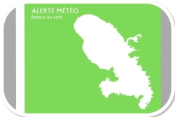 Météo : retour au VERT en Martinique