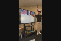 Olivier Bègue, professeur des écoles, enseigne le créole aux marmailles des Etats-Unis