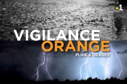 Le niveau de vigilance orange pour fortes et pluies et orages maintenu en Martinique