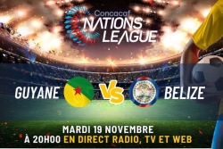 Ligue des Nations de la Concacaf: la Sélection de Guyane dispute son match retour ce soir contre Bélize