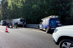 Accident sur la RN 2 à Sainte-Marie : un agent d'entretien des espaces verts blessé, circulation rétablie vers l'Est