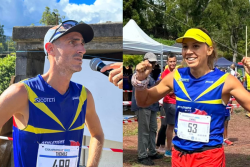 Emma Métro et Thomas Ethève sont champions de La Réunion de cross-country