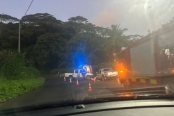 Accident à la baie Phaëton : collision entre 2 pick-up, 3 blessés