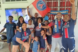 Finale de la Ligue des Champions. Ambiance chez des fans du PSG en Guyane