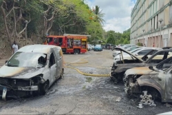 Incendie de véhicules au rond-point Miquel : plusieurs appartements évacués