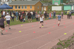Une quarantaine de jeunes sur les différents départs de la Chrono Olym'piste de la Foulée des îles