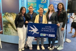 UNOC 2025. Quand quatre élèves de Bora Bora présentent leur aire marine éducative à Nice