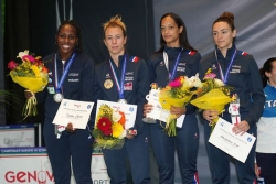 Escrime : les fleurettistes françaises, avec la Guadeloupéenne Anita Blaze, sacrées vice-championnes d'Europe