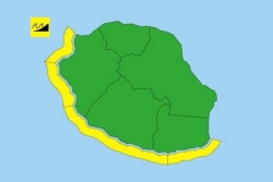 La Réunion : vigilance jaune, vagues-submersion, de l'Ouest au Sud-Est jusqu'à 16h