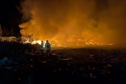 Un incendie en cours au centre d’enfouissement technique de Pouembout