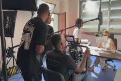 Les étudiants du BTS Métiers de l’Audiovisuel du lycée de Pointe-Noire tournent leur première fiction