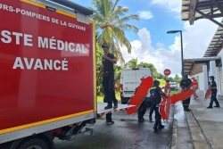 Un exercice de situation sanitaire exceptionnel en cours à Kourou