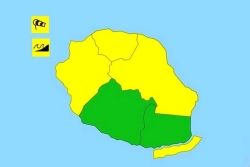 La Réunion : vigilances jaunes, vents forts et vague-submersion, pour la journée