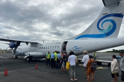 Vol inaugural d'Air Moana pour Fakarava