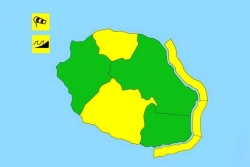 La Réunion : vigilances jaunes, vents forts et vagues-submersion, depuis 7h ce vendredi