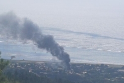 Une maison d'habitation détruite par les flammes à Faa'a