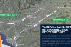 Deux lignes de téléphérique en projet entre Saint-Pierre et Le Tampon d’ici 2030
