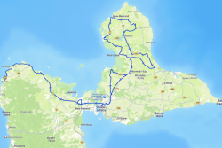 CARTE. Étape 3 Tour de Guadeloupe 2025 Baie-Mahault - Deshaies : parcours, horaires, perturbations et zones de ravitaillement des coureurs