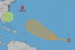 Tempête tropicale Dexter : pas de menace pour les Antilles, mais deux zones sous surveillance