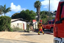 Une maison inhabitée brûle au Faubourg-Blanchot, à Nouméa