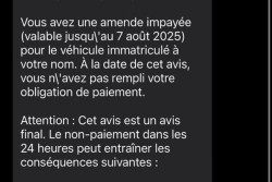 Non, vous n'avez pas d'amende impayée pour un véhicule à votre nom : une arnaque par message circule à Mayotte