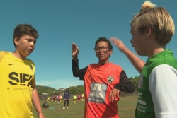 Festival Pitch, les jeunes footballeurs et footballeuses des 3 clubs rassemblés à Miquelon