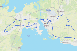 CARTE. Étape 9 Tour de Guadeloupe 2025 Pointe-à-Pitre - Baie-Mahault : parcours, horaires, perturbations et zones de ravitaillement des coureurs