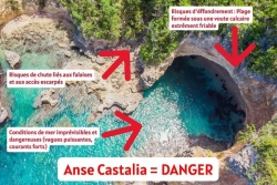 L’Anse Castalia, un site dangereux interdit au public