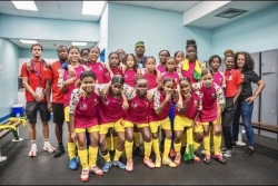 Retour triomphal à Saint-Laurent-du-Maroni des U14 de Guyane, championnes historiques des Caraïbes