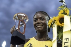 Championne Olympique de Sainte-Lucie, Julien Alfred couronnée à la Ligue de diamant pour la 2e année consécutive