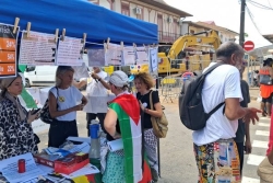 Le collectif “Free Palestine Guyane” mobilisé au marché de Cayenne