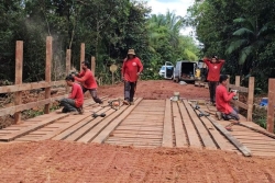 Les ponts de Nancibo de nouveau opérationnel à Roura et à Montsinéry