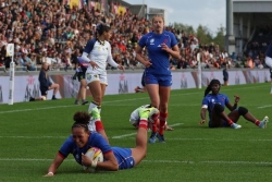 Mondial de rugby : 84-5, la France en quarts après une balade contre le Brésil