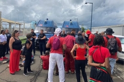 VIDEO. Membres du RPPRAC mobilisés devant la SARA : les forces de l'ordre sont intervenues pour libérer l'accès