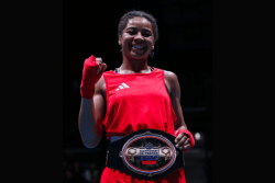 Boxe : la Martiniquaise Sthélyne Grosy et ses camarades bleues privées des Mondiaux pour un retard des résultats des tests de féminité