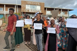 A l'Université de Mayotte, des étudiants se font entendre et réclament des meilleures conditions