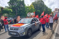 "Bloquons tout" : mobilisation à Fort-de-France, opération escargot et accès du CHUM bloqués… On fait le point à la mi-journée