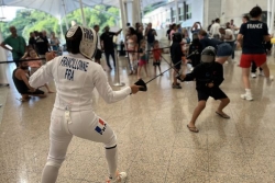 Escrime : en Guyane pour un stage de cohésion, l'équipe de France féminine d'épée fait le show à Montjoly
