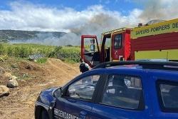 Sainte-Marie : des champs de canne partent en fumée après l'incendie d'une voiture volée