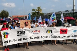 Grève nationale du 18 septembre en Guyane, enseignants et agents publics mobilisés à Saint-Laurent