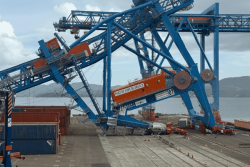 Accident au port de Fort-de-France, un portique neuf s'est effondré au cours d'une manœuvre