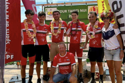 Tour cycliste Tahiti Nui : pas de podium pour les Cagous, mais de l’expérience et un titre de meilleur sprinteur