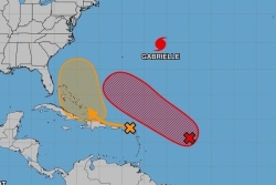 Deux ondes tropicales sous surveillance, Gabrielle reste un ouragan majeur dans l’Atlantique, la Martinique toujours en vigilance jaune pour fortes pluies et orages