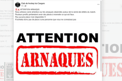 Coupe de France de hockey sur glace 2025 à Saint-Pierre-et-Miquelon : le club alerte sur des arnaques à la vente de billets 