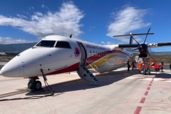 Le Dash 8 à La Réunion pour la saison des feux de forêts qui va durer jusqu’à mi-janvier