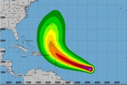 Jerry, 10ème tempête tropicale en Atlantique de la saison, fait route vers les Petites Antilles