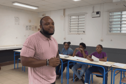 Rencontre littéraire au collège Justin Catayée : un échange avec Jessi Américain autour du livre "Nègre Marron"