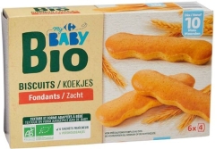 Rappel Conso : des lots de biscuits fondants pour bébés "My Carrefour Baby Bio" ne doivent plus être consommés !